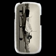 Coque Samsung Galaxy S3 Mini Avion T6 noir et blanc