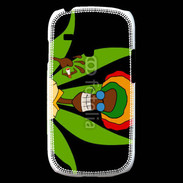 Coque Samsung Galaxy S3 Mini Portrait abstrait de Rasta
