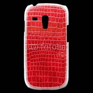 Coque Samsung Galaxy S3 Mini Effet crocodile rouge