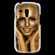 Coque Samsung Galaxy S3 Mini Femme couleur or