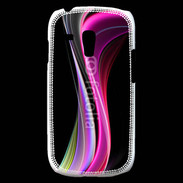 Coque Samsung Galaxy S3 Mini Abstract multicolor sur fond noir