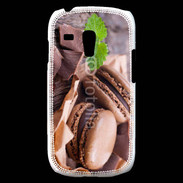 Coque Samsung Galaxy S3 Mini Macaron chocolat 