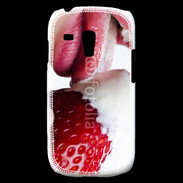 Coque Samsung Galaxy S3 Mini Fraise et bouche 2