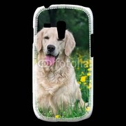 Coque Samsung Galaxy S3 Mini Portrait de Chien Golden 5