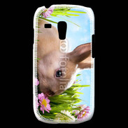 Coque Samsung Galaxy S3 Mini Lapin et fleurs
