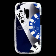 Coque Samsung Galaxy S3 Mini Poker bleu et noir 2