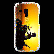 Coque Samsung Galaxy S3 Mini Femme biker au couché de soleil