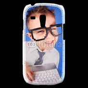 Coque Samsung Galaxy S3 Mini jeune Geek avec clavier
