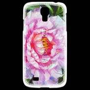 Coque Samsung Galaxy S4 Fleur en peinture