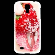 Coque Samsung Galaxy S4 Fraise et bouche