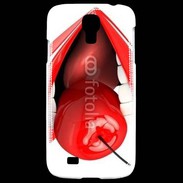 Coque Samsung Galaxy S4 Cerise et bouche 2