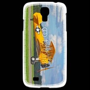 Coque Samsung Galaxy S4 Avio Biplan jaune