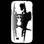 Coque Samsung Galaxy S4 Silhouette avion de chasse