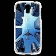 Coque Samsung Galaxy S4 Avion de ligne au dessus des immeubles