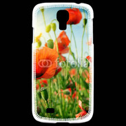 Coque Samsung Galaxy S4 Champs de coquelicots