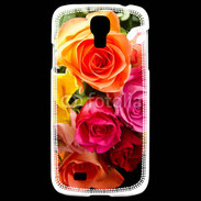 Coque Samsung Galaxy S4 Bouquet de roses multicouleurs