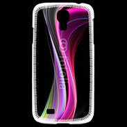 Coque Samsung Galaxy S4 Abstract multicolor sur fond noir