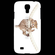 Coque Samsung Galaxy S4 Chaton sur une corde