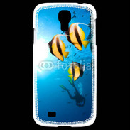 Coque Samsung Galaxy S4 Poisson jaune et noir