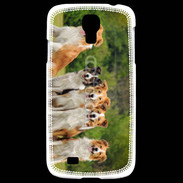 Coque Samsung Galaxy S4 Groupe de 5 chiens Border Collie