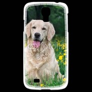 Coque Samsung Galaxy S4 Portrait de Chien Golden 5