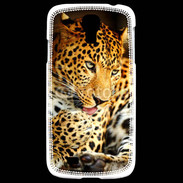 Coque Samsung Galaxy S4 Portrait de léopard