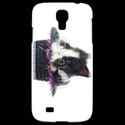 Coque Samsung Galaxy S4 Lapin noir et blanc dans un chapeau