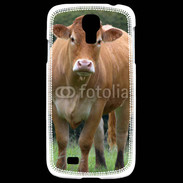 Coque Samsung Galaxy S4 Vache de race limousine