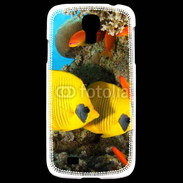 Coque Samsung Galaxy S4 Poissons exotiques jaune 5
