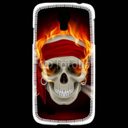 Coque Samsung Galaxy S4 Tête de mort en flamme