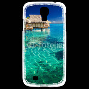 Coque Samsung Galaxy S4 Bungalow sur l'eau des tropiques