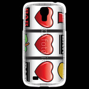 Coque Samsung Galaxy S4 Triple coeur machine à sous