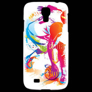 Coque Samsung Galaxy S4 Basketteur coloré