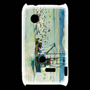Coque Sony Xperia Typo Peinture bateau de pêche