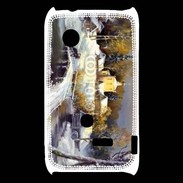 Coque Sony Xperia Typo Peinture village rural