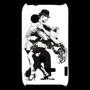 Coque Sony Xperia Typo Dessin de Danseur en couple