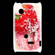 Coque Sony Xperia Typo Fraise et bouche
