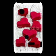 Coque Sony Xperia Typo Coeur en bois