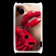 Coque Sony Xperia Typo Bouche et rose glamour