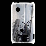 Coque Sony Xperia Typo Hydravion noir et blanc