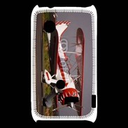 Coque Sony Xperia Typo Biplan blanc et rouge