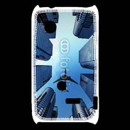 Coque Sony Xperia Typo Avion de ligne au dessus des immeubles