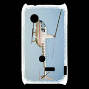Coque Sony Xperia Typo Hélicoptère R44 blanc