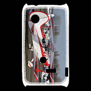 Coque Sony Xperia Typo Biplan rouge et blanc 10