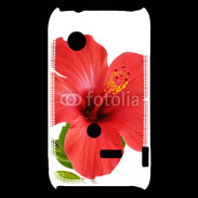 Coque Sony Xperia Typo Hibiscus rouge