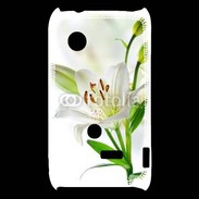 Coque Sony Xperia Typo Fleurs de Lys blanc