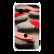 Coque Sony Xperia Typo Galet et pétales