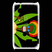 Coque Sony Xperia Typo Portrait abstrait de Rasta