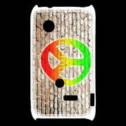 Coque Sony Xperia Typo Peace and love graffiti