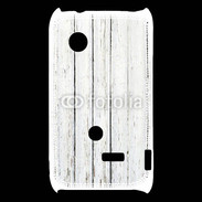 Coque Sony Xperia Typo Aspect bois blanc vieilli